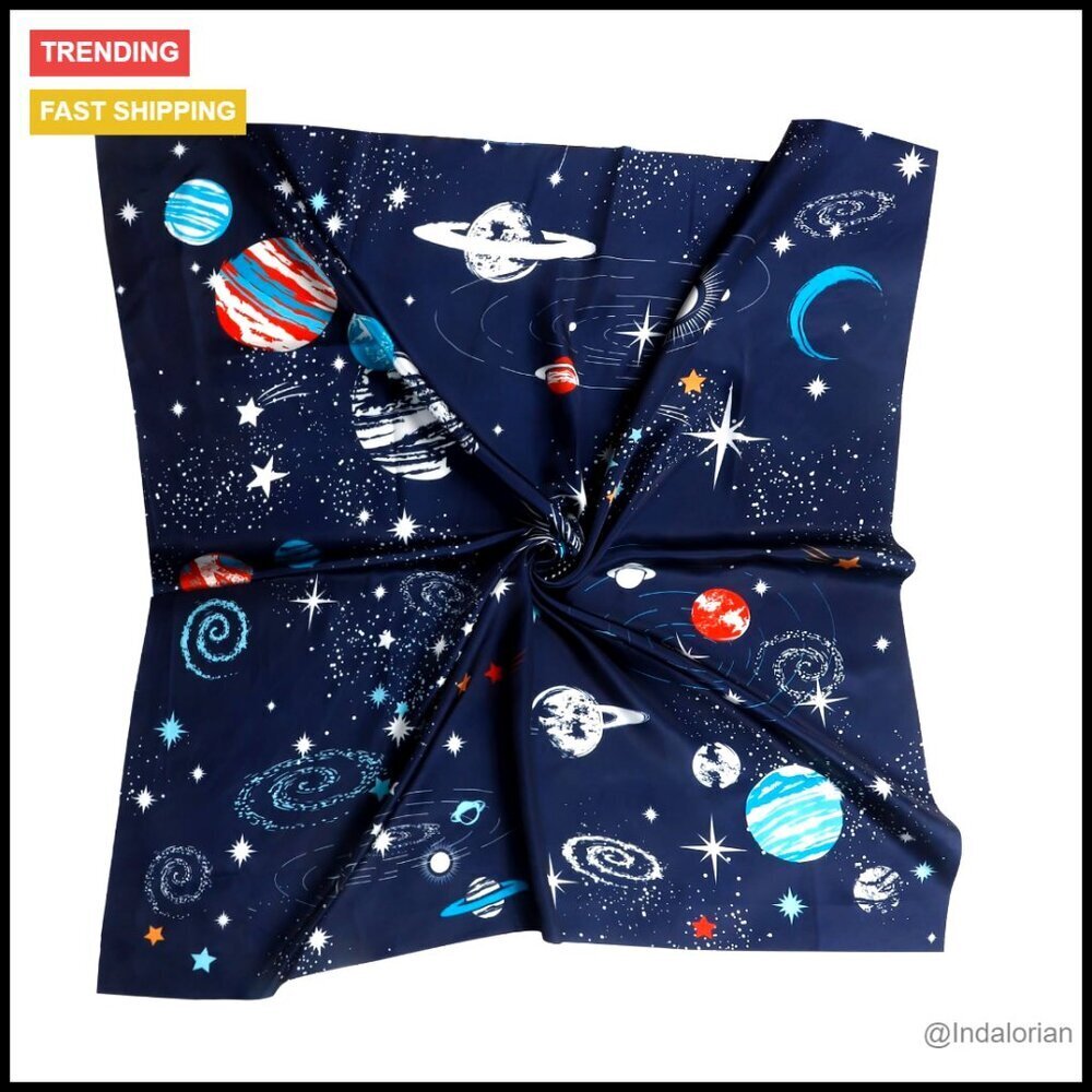 Satin Square Scarf Elegant Versatile Head Wrap Fashion Accessory Boho Chic